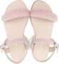 Florens bead-detail leather sandals Pink - Thumbnail 3