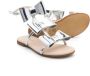 Florens bow-detailed metallic sandals Silver - Thumbnail 2