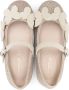 Florens butterfly-appliqué leather ballerina shoes Neutrals - Thumbnail 3