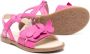 Florens butterfly-appliqué leather sandals Pink - Thumbnail 2