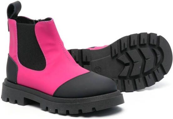 Florens colour-block ankle boots Black