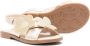 Florens floral-appliqué leather sandals Gold - Thumbnail 2