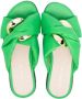 Florens padded leather slippers Green - Thumbnail 3