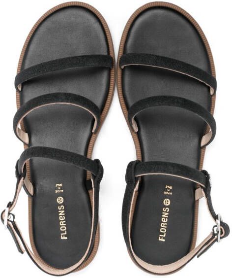 Florens strappy leather sandals Black