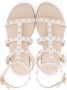 Florens stud-embellished leather gladiator sandals White - Thumbnail 3