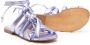 Florens Treccia leather sandals Purple - Thumbnail 2
