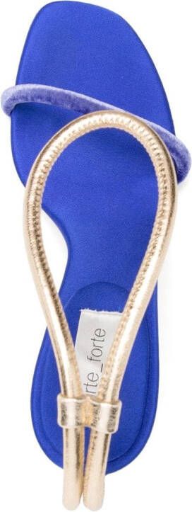 Forte 105mm open-toe sandals Blue