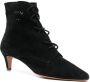 Forte 50mm laser-cut detail ankle boots Black - Thumbnail 2