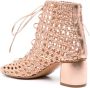 Forte 60mm woven ankle boots Pink - Thumbnail 3