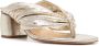 Forte 65mm leather sandals Gold - Thumbnail 2
