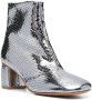 Forte 65mm metallic ankle boots Grey - Thumbnail 2