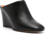 Forte 85mm round-toe leather mules Black - Thumbnail 2