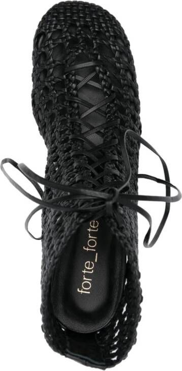 Forte braided ankle boots Black
