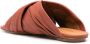 Forte cross-strap leather sandals Brown - Thumbnail 3