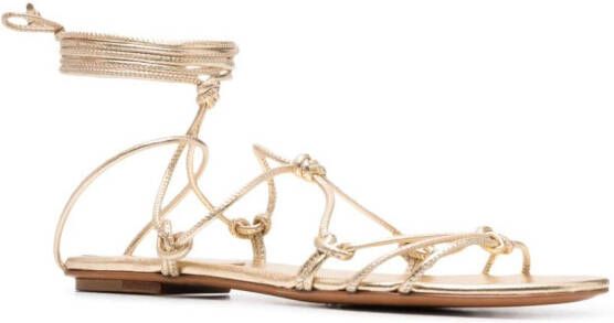 Forte multi-strap open-toe sandals Gold
