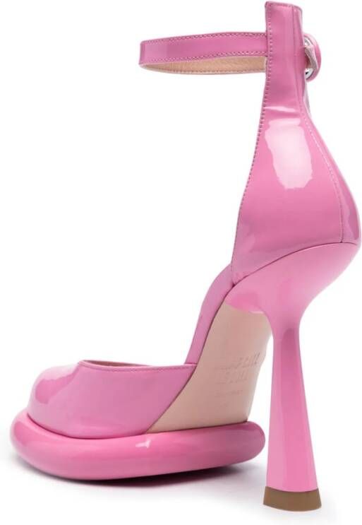 Francesca Bellavita Kelly 125mm patent leather pumps Pink