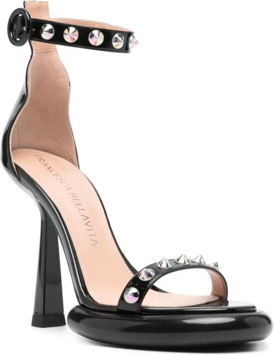 Francesca Bellavita Lilith 125mm leather sandals Black