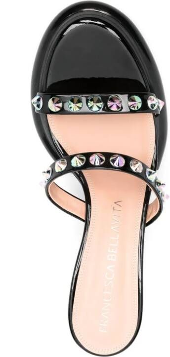 Francesca Bellavita Lilith 60mm leather sandals Black