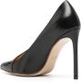 Francesco Russo 105mm asymmetric leather pumps Black - Thumbnail 3