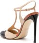 Francesco Russo 105mm contrasting-toecap pumps Black - Thumbnail 3