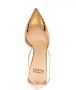 Francesco Russo 105mm metallic-effect leather pumps Gold - Thumbnail 4