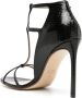 Francesco Russo 105mm snakeskin-effect sandals Black - Thumbnail 3