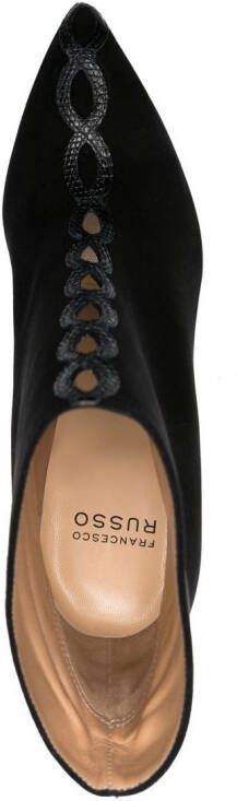 Francesco Russo cut-out detail high-heel boots Black