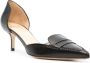 Francesco Russo D orsay 55mm penny leather pumps Black - Thumbnail 2