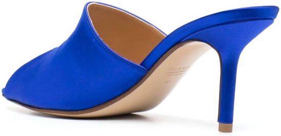 Francesco Russo slip-on suede sandals Blue