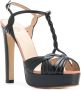 Francesco Russo T-bar 130 sandals Black - Thumbnail 2