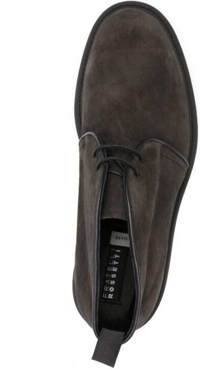 Fratelli Rossetti 30mm suede ankle boots Grey