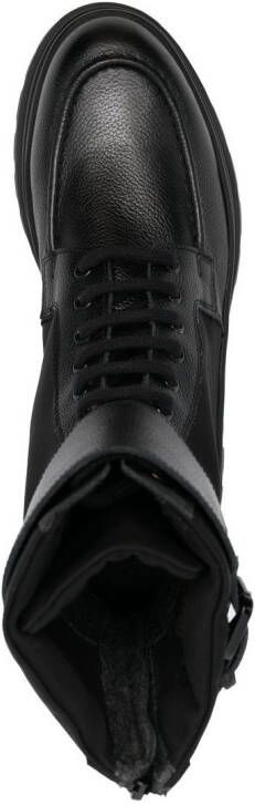 Fratelli Rossetti buckle-detail lace-up boots Black