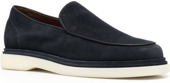 Fratelli Rossetti calf-suede slip-on loafers Blue