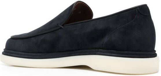 Fratelli Rossetti calf-suede slip-on loafers Blue