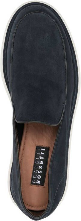 Fratelli Rossetti calf-suede slip-on loafers Blue