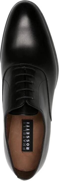 Fratelli Rossetti lace-up polished leather brogues Black