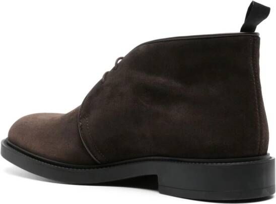 Fratelli Rossetti lace-up suede ankle boots Brown