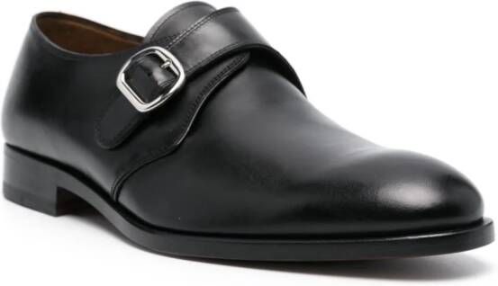 Fratelli Rossetti leather monk shoes Black