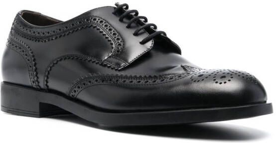 Fratelli Rossetti polished leather brogues Black