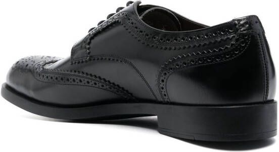 Fratelli Rossetti polished leather brogues Black