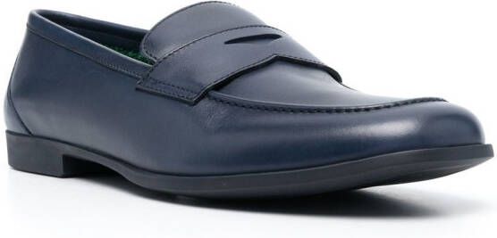 Fratelli Rossetti slip-on leather penny loafers Blue