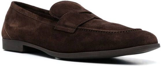 Fratelli Rossetti slip-on suede penny loafers Brown