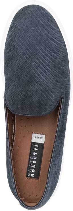 Fratelli Rossetti slip-on suede sneakers Blue