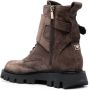Fratelli Rossetti suede buckle-strap lace-up boots Brown - Thumbnail 3