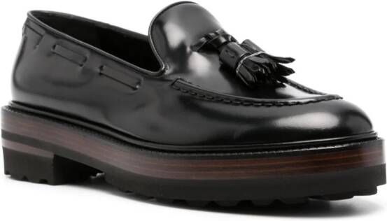 Fratelli Rossetti tassel-detail leather loafers Black