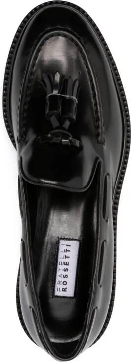 Fratelli Rossetti tassel-detail leather loafers Black