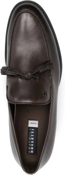 Fratelli Rossetti tassel-detail leather loafers Brown