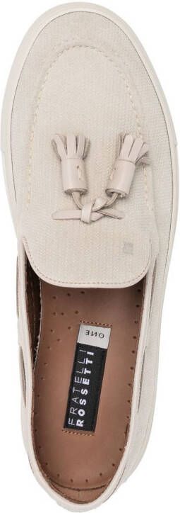 Fratelli Rossetti tassel-detail leather loafers Neutrals