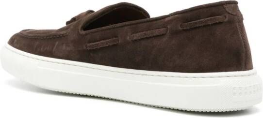 Fratelli Rossetti tassel-detail suede Boat shoes Brown