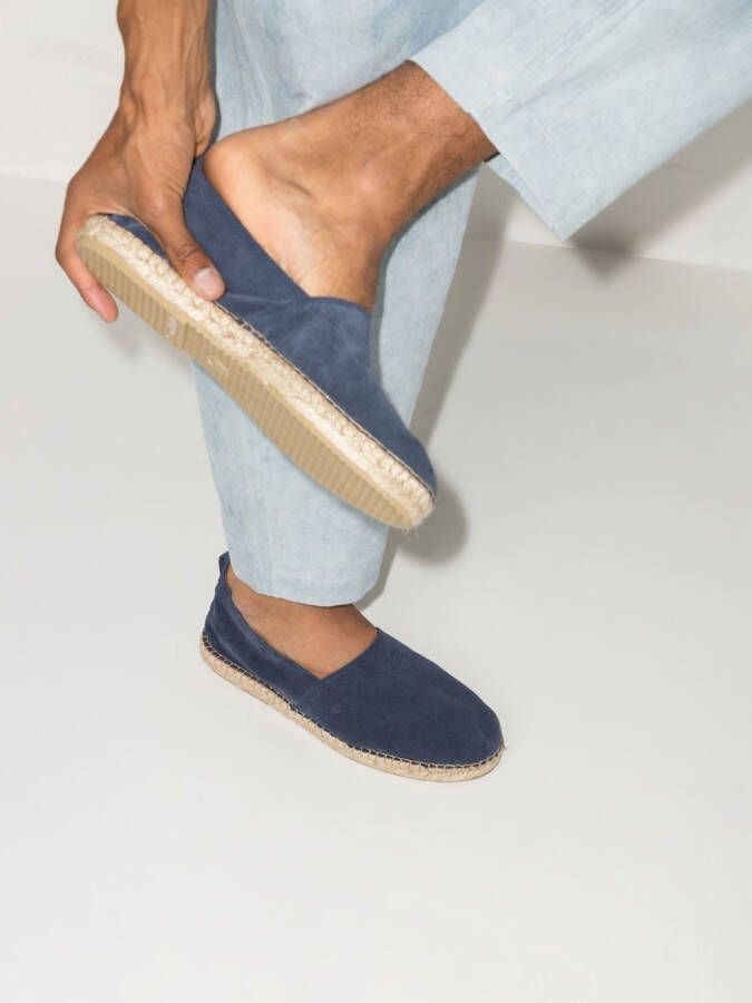 Frescobol Carioca Helio suede espadrilles Blue